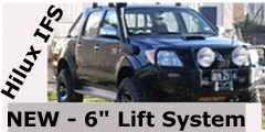 Hilux IFS CalOffroad 6 inch Suspension Lift System